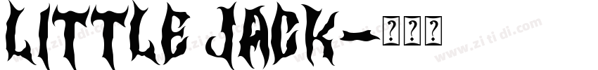 LITTLE JACK字体转换